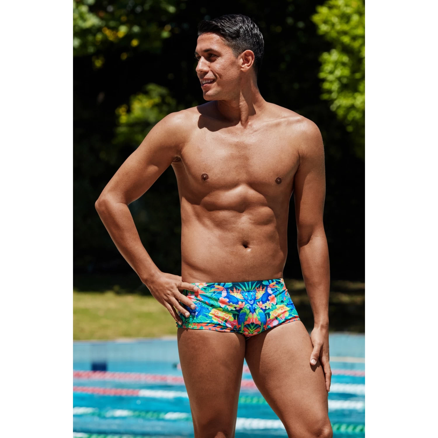 Funky Trunks Sidewinder Trunks Men - Jungle Town 7 Funky Trunks Sidewinder Trunks Men - Jungle Town - Image 5