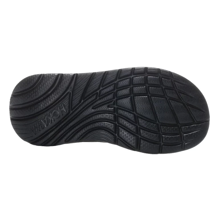 Hoka Ora Recovery Flip Women's Thong Sandals - Black / Dark Gull Gray 8 Hoka Ora Recovery Flip Women's Thong Sandals - Black / Dark Gull Gray - Image 6
