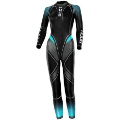 HUUB Design Aegis X 3:3 Wetsuit Women - Black/teal -Aqua Fit Shop huub design aegis x 3 3 wetsuit womens full suit 3 978288