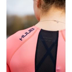 HUUB Design Commit Long Course Tri Suit Women - Black/coral -Aqua Fit Shop huub design commit long course tri suit women black coral 23 1437459