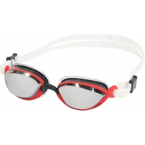 HUUB Design Pinnacle Air Seal Goggle - White/red -Aqua Fit Shop huub design pinnacle air seal goggle white red 3 1426296