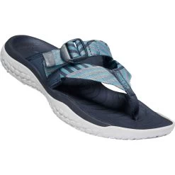 KEEN Solr Toe Post Women's Sandal - Navy / Blue Mist -Aqua Fit Shop keen solr toe post sandal navy blue mist 1022510 4 817401