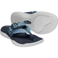 KEEN Solr Toe Post Women's Sandal - Navy / Blue Mist -Aqua Fit Shop keen solr toe post sandal navy blue mist 1022510 5 817402