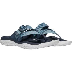 KEEN Solr Toe Post Women's Sandal - Navy / Blue Mist -Aqua Fit Shop keen solr toe post sandal navy blue mist 1022510 6 817403