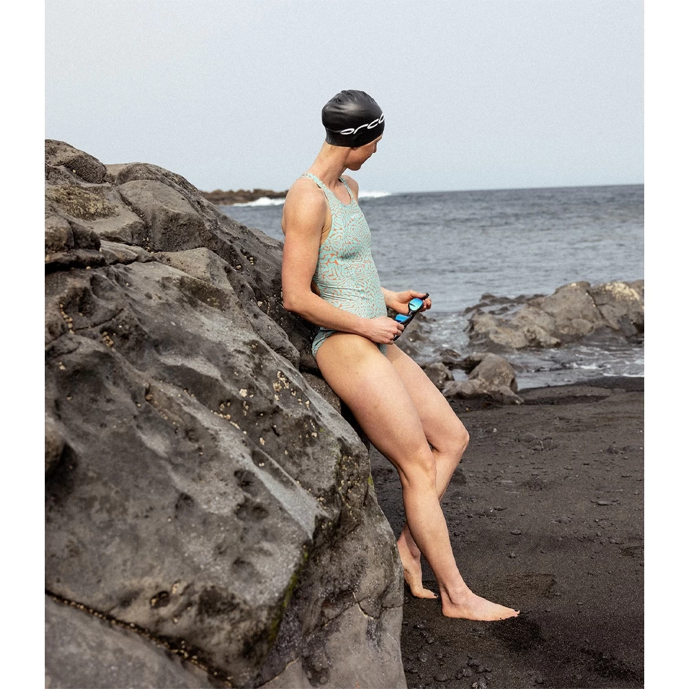 Orca Core One Piece Thin Strap Swimsuit Women - Green Diploria 5 Orca Core One Piece Thin Strap Swimsuit Women - Green Diploria - Image 3