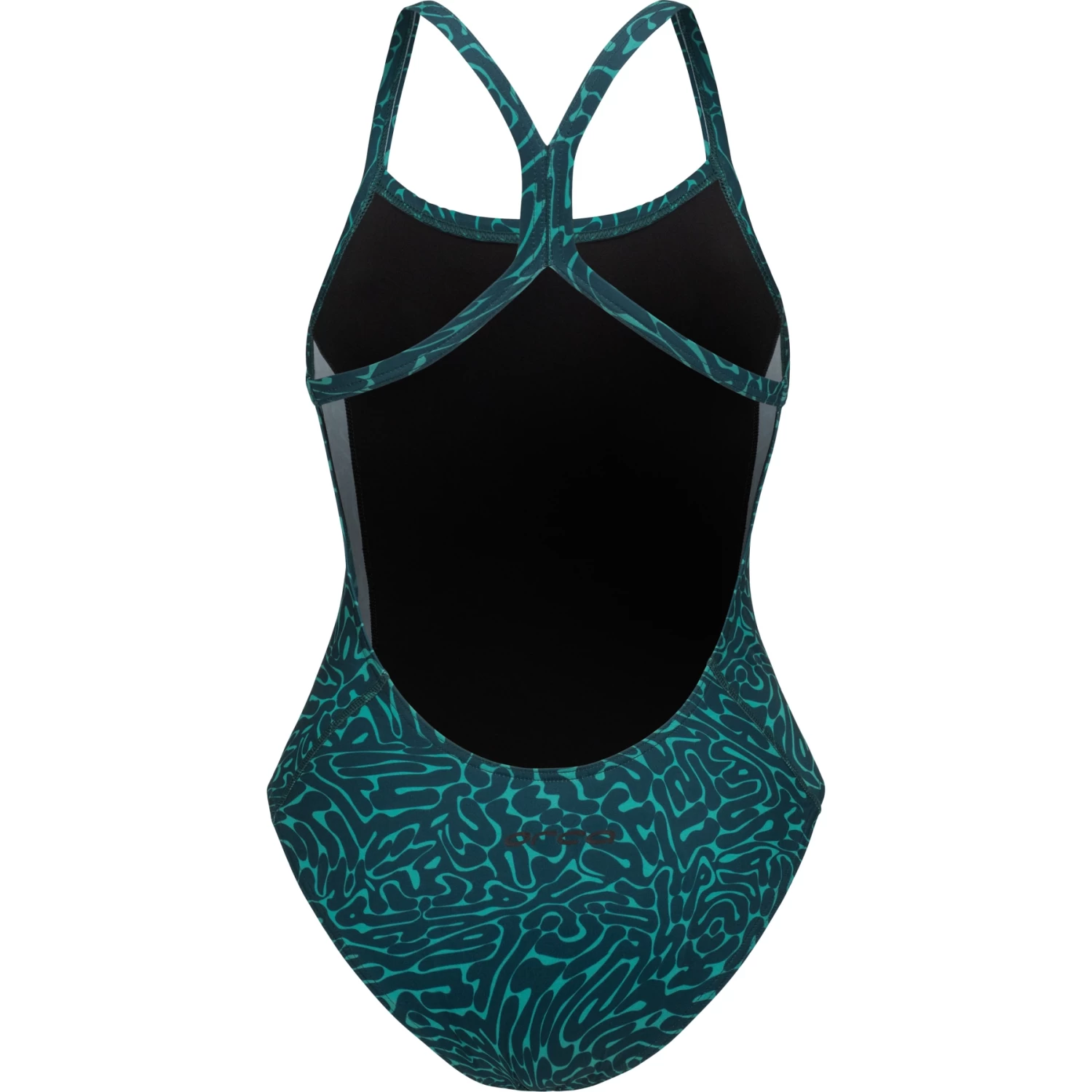 Orca Core One Piece Thin Strap Swimsuit Women - Green Diploria 4 Orca Core One Piece Thin Strap Swimsuit Women - Green Diploria - Image 2