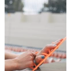 Orca Flat Paddles - High Vis Orange -Aqua Fit Shop orca flat paddles black 21 1479435