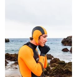 Orca High Visibility Neoprene Swimcap - High Vis Orange -Aqua Fit Shop orca high visibility neoprene swimcap high vis orange 22 1479426