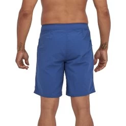 Patagonia Wavefarer 19" Boardshorts Men - Superior Blue -Aqua Fit Shop patagonia men s wavefarer boardshorts 19 fitz stripe superior blue 3 1411955