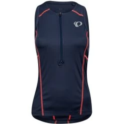 PEARL IZUMi Select Pursuit Tri Sleeveless Jersey Women 13221605 - Navy/fiery Coral - 6XB