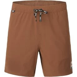Picture Organic Clothing Picture Piau Solid 15 Brds Swim Trunks - Rustic Brown