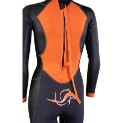 Sailfish Womens Atlantic 2 Wetsuit - Black/orange -Aqua Fit Shop sailfish mens atlantic 2 black orange 9 1174479