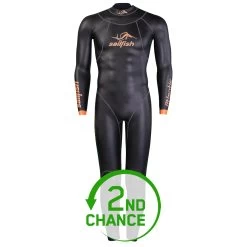 Sailfish Mens Atlantic 2 Wetsuit - Black/orange - 2nd Choice
