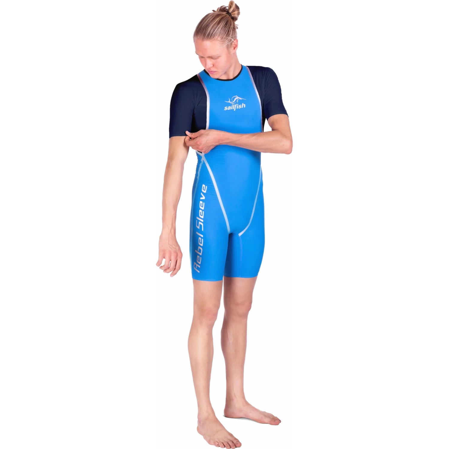 Sailfish Mens Swimskin Rebel Pro Sleeve 2 - Blue/dark Blue 5 Sailfish Mens Swimskin Rebel Pro Sleeve 2 - Blue/dark Blue - Image 3