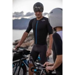 Sailfish Womens Aerosuit Pro - Black/blue -Aqua Fit Shop sailfish womens aerosuit pro 2021 black blue 2 934932