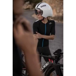 Sailfish Womens Aerosuit Pro - Black/blue -Aqua Fit Shop sailfish womens aerosuit pro 2021 black blue 4 934922