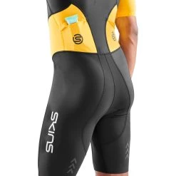 SKINS Tri Brand Short Sleeve Tri Suit - Black/Zest 15 SKINS Tri Brand Short Sleeve Tri Suit - Black/Zest -Aqua Fit Shop skins tri brand short sleeve tri suit black zest 5 1232050