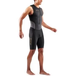 SKINS TRI Brand SleeveLess Tri Suit - Black/Carbon -Aqua Fit Shop skins tri brand sleeveless tri suit black carbon 3 1391906