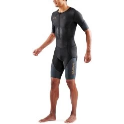 SKINS TRI Elite Short Sleeve Tri Suit - Black/Carbon 14 SKINS TRI Elite Short Sleeve Tri Suit - Black/Carbon -Aqua Fit Shop skins tri elite short sleeve tri suit black carbon 5 1392137