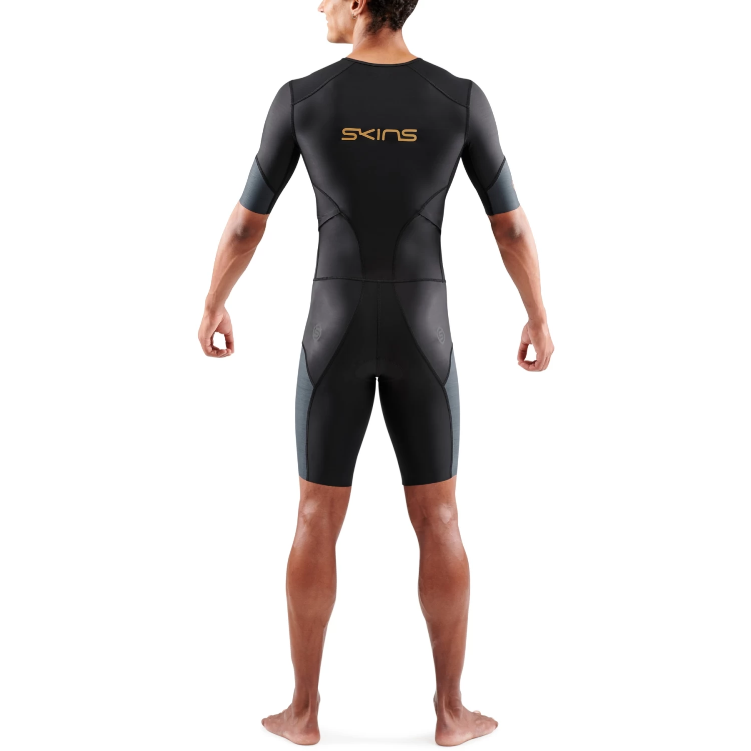 SKINS TRI Elite Short Sleeve Tri Suit - Black/Carbon 9 SKINS TRI Elite Short Sleeve Tri Suit - Black/Carbon - Image 7