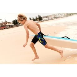 Speedo Allover Panel Jammer Boys - Black/blue Flame/bright Yellow/fluo Green -Aqua Fit Shop speedo allover panel jammer boys black blue flame bright yellow fluo green 2 1426081