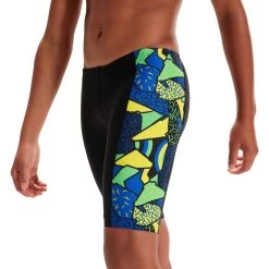 Speedo Allover Panel Jammer Boys - Black/blue Flame/bright Yellow/fluo Green -Aqua Fit Shop speedo allover panel jammer boys black blue flame bright yellow fluo green 7 1426086