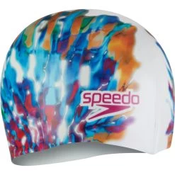 Speedo Digital Printed Cap - Cobalt Pop/Hypersonic Blue/Electric Pink
