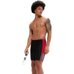 Speedo Dive Jammer - Black/fed Red/dove Grey 18 Speedo Dive Jammer - Black/fed Red/dove Grey -Aqua Fit Shop speedo dive jammer black fed red dove grey 7 1427357