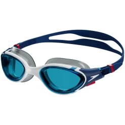 Speedo Futura Biofuse Flexiseal Swimming Goggles - Ammonite Blue/white/red/blue