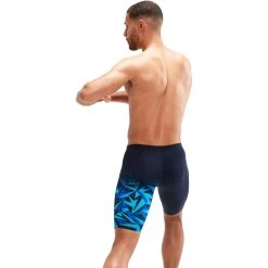 Speedo Hyper Boom V-Cut Jammer - True Navy/Blue Flame/Pool -Aqua Fit Shop speedo hyper boom v cut jammer true navy blue flame pool 12 1516720