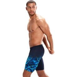 Speedo Hyper Boom V-Cut Jammer - True Navy/Blue Flame/Pool -Aqua Fit Shop speedo hyper boom v cut jammer true navy blue flame pool 9 1516719