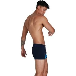 Speedo Mens Hyper Boom V-Cut Aquashort - Navy/Blue 26 Speedo Mens Hyper Boom V-Cut Aquashort - Navy/Blue -Aqua Fit Shop speedo hyperboom v cut aquashort true navy blue flame pool 10 1302466