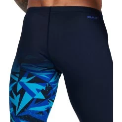 Speedo Hyper Boom V-Cut Jammer - True Navy/Blue Flame/Pool -Aqua Fit Shop speedo hyperboom v cut jammer true navy blue flame pool 3 1302491