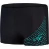 Speedo Medley Logo Aquashort - Black/aquarium -Aqua Fit Shop speedo medley logo aquashort black aquarium 7 1427450