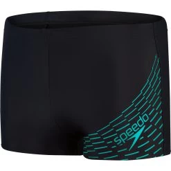 Speedo Medley Logo Aquashort - Black/aquarium