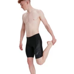 Speedo Medley Logo Jammer - Black/ardesia -Aqua Fit Shop speedo medley logo jammer black ardesia 6 1167311