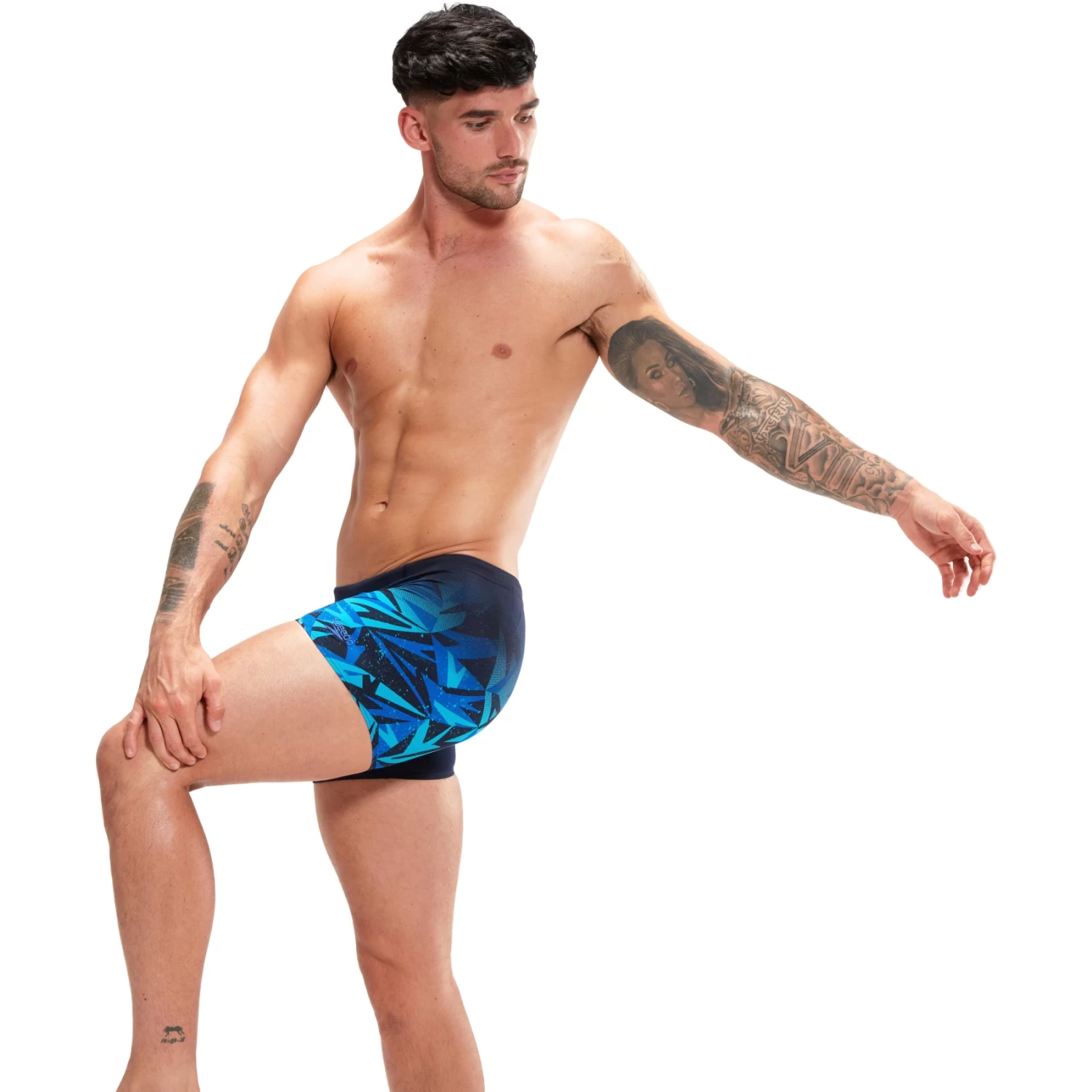 Speedo Mens Hyper Boom V-Cut Aquashort - Navy/Blue 6 Speedo Mens Hyper Boom V-Cut Aquashort - Navy/Blue - Image 4