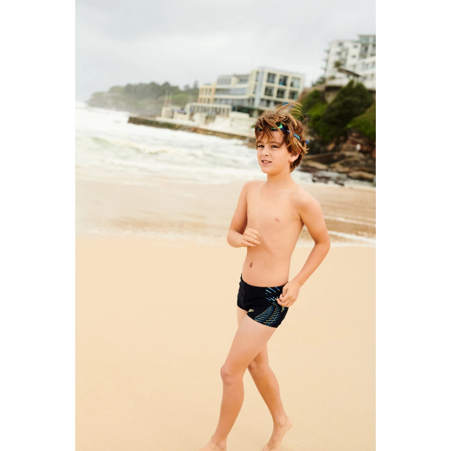 Speedo Plastisol Placement Aquashort Boys - True Navy/bondi Blue/spritz 11 Speedo Plastisol Placement Aquashort Boys - True Navy/bondi Blue/spritz - Image 9
