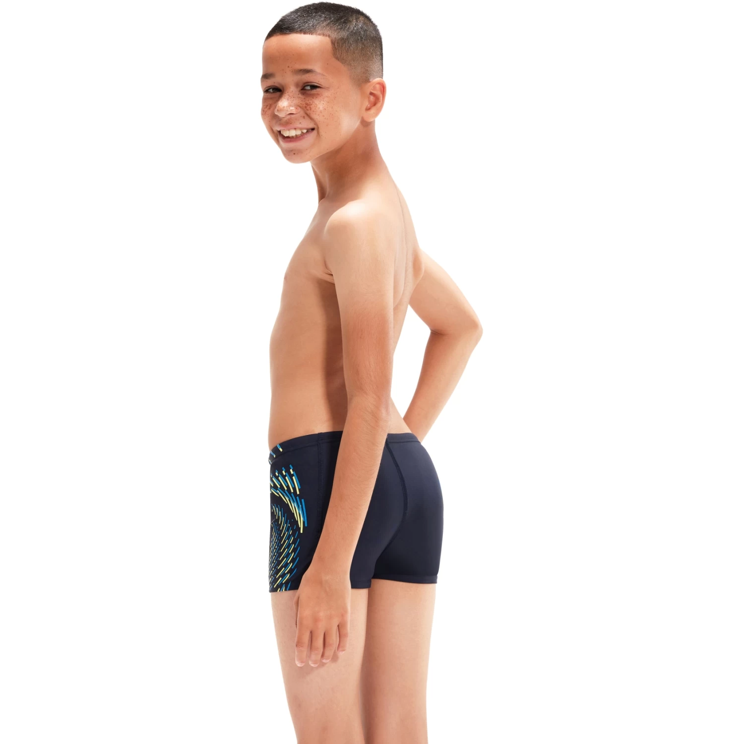 Speedo Plastisol Placement Aquashort Boys - True Navy/bondi Blue/spritz 9 Speedo Plastisol Placement Aquashort Boys - True Navy/bondi Blue/spritz - Image 7