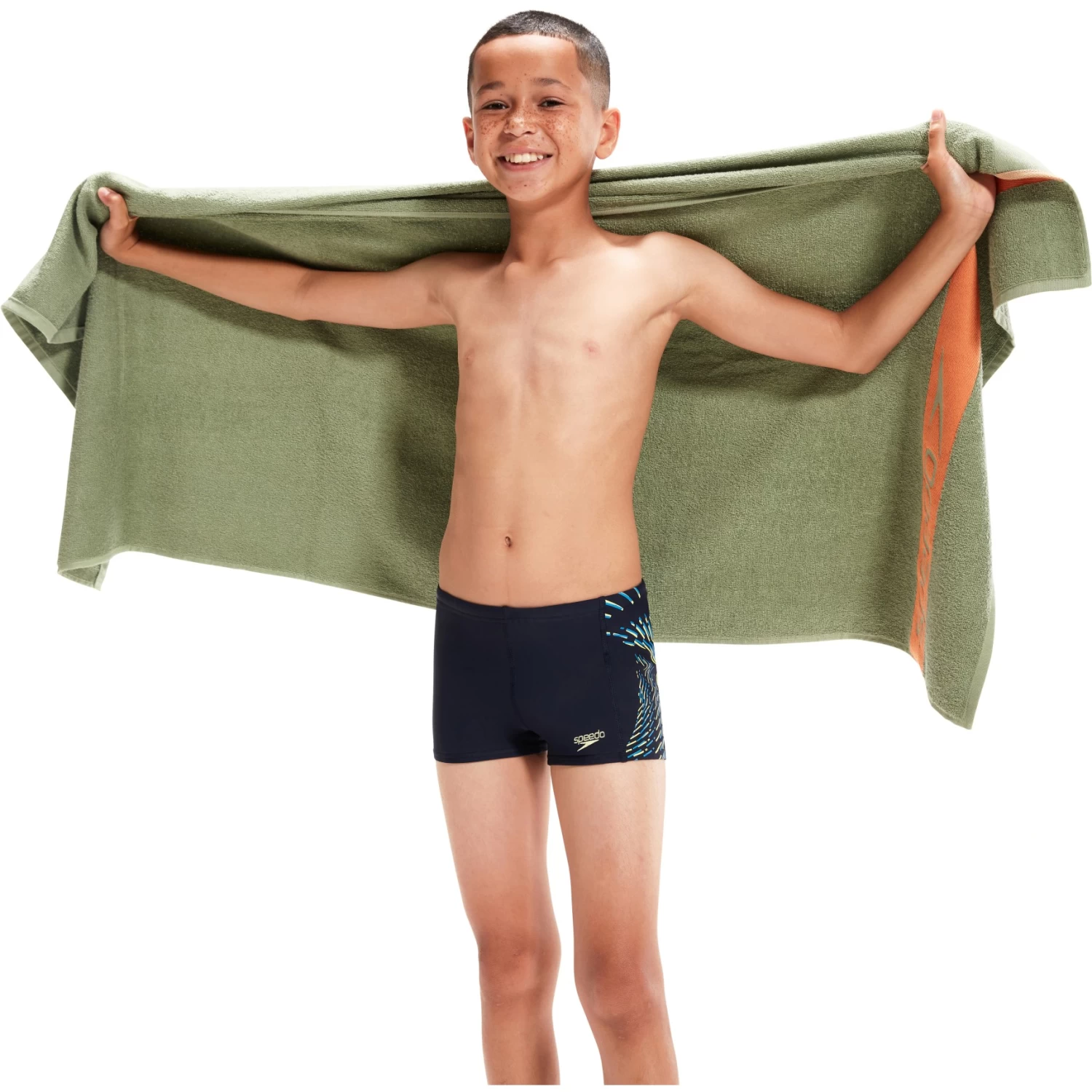 Speedo Plastisol Placement Aquashort Boys - True Navy/bondi Blue/spritz 10 Speedo Plastisol Placement Aquashort Boys - True Navy/bondi Blue/spritz - Image 8