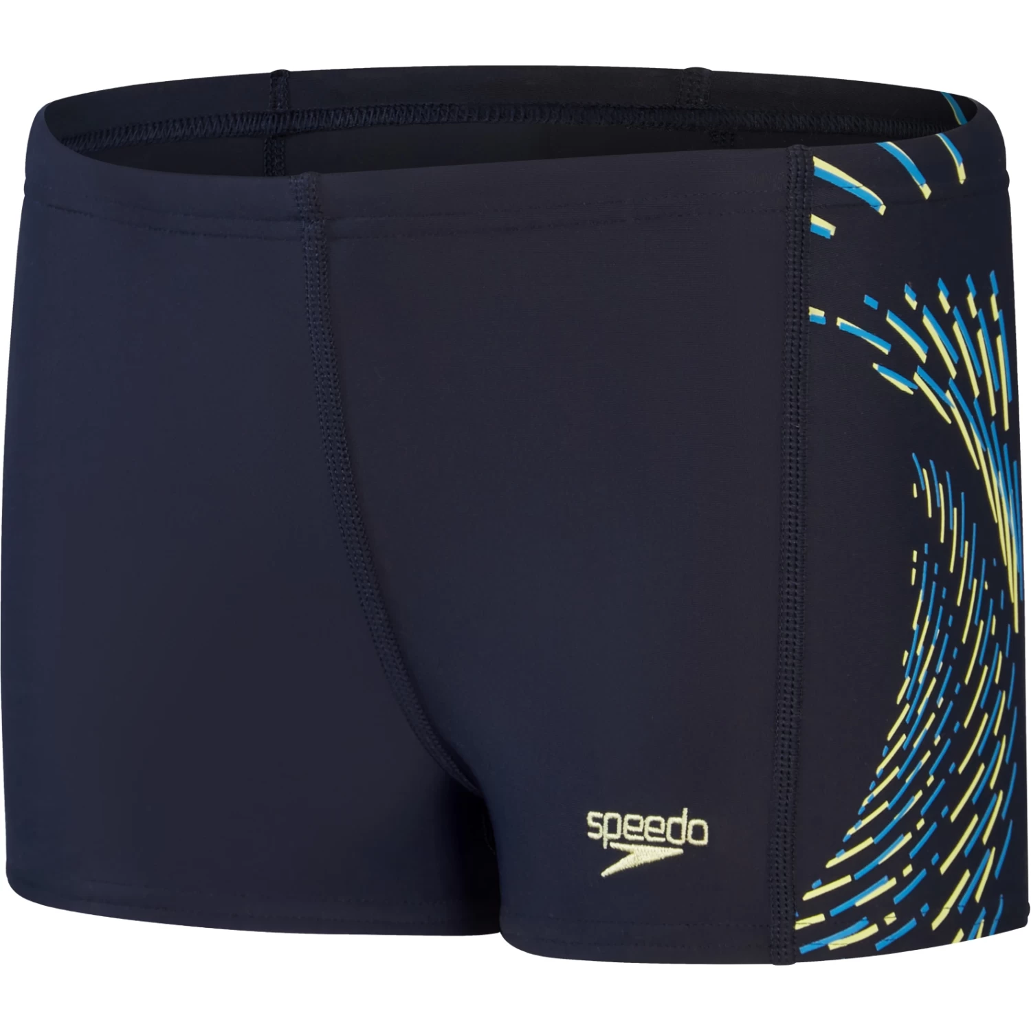 Speedo Plastisol Placement Aquashort Boys - True Navy/bondi Blue/spritz 3 Speedo Plastisol Placement Aquashort Boys - True Navy/bondi Blue/spritz