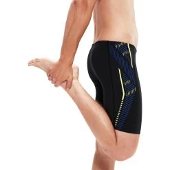 Speedo Tech Panel Jammer - Black/chroma Blue/spritz -Aqua Fit Shop speedo tech panel jammer black chroma blue spritz 3 1427602