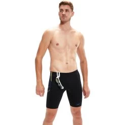 Speedo Tech Panel Jammer - Black/chroma Blue/spritz -Aqua Fit Shop speedo tech panel jammer black chroma blue spritz 7 1427606
