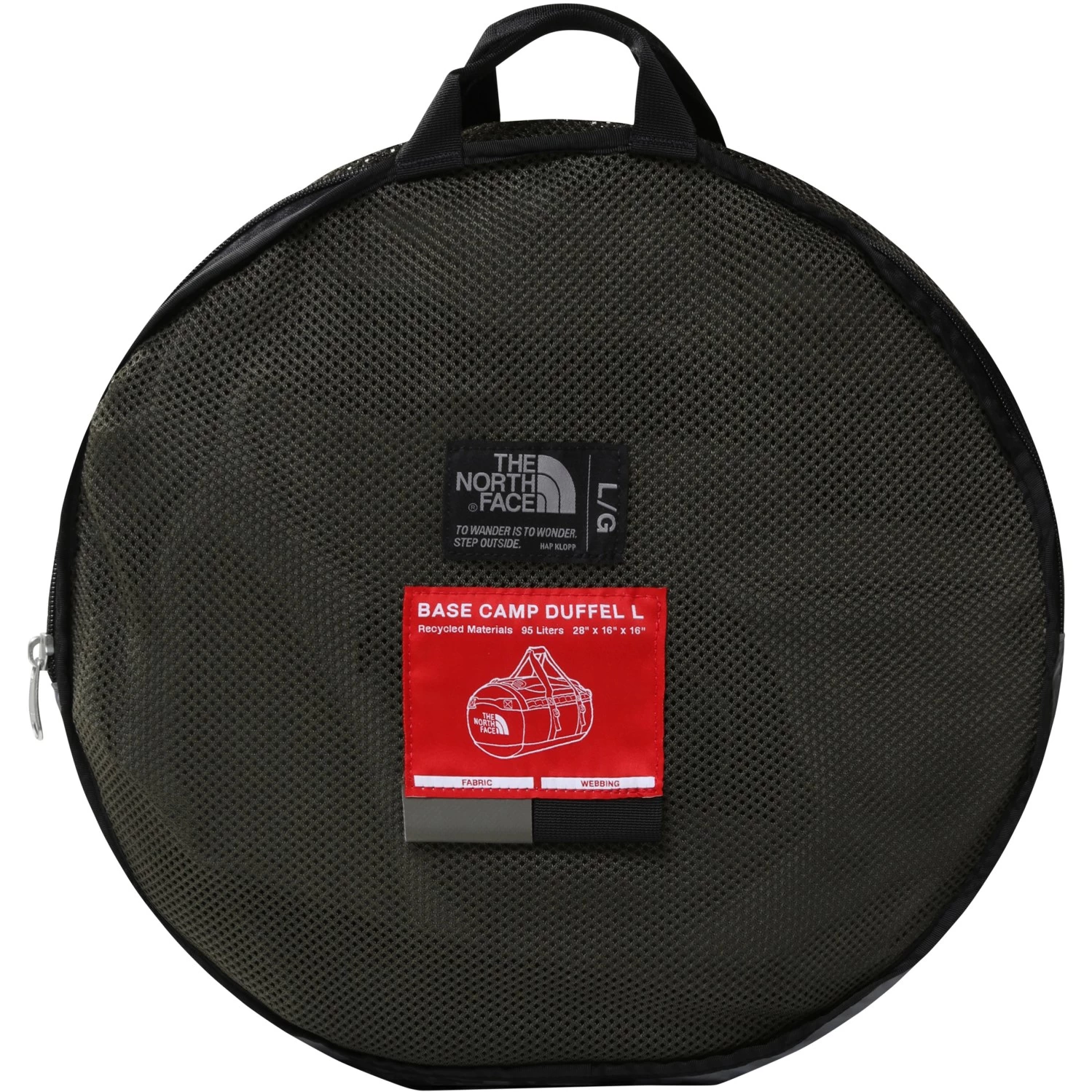 The North Face Base Camp Duffel - L - New Taupe Green/TNF Black 6 The North Face Base Camp Duffel - L - New Taupe Green/TNF Black - Image 4