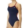 TYR Women's Hexa Trinityfit Bathing Suit - Navy/red -Aqua Fit Shop tyr women hexatrinityfit bathing suit navy red 1 1012830