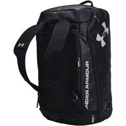 Under Armour UA Contain Duo SM Backpack Duffle - Black / Metallic Silver -Aqua Fit Shop under armour ua contain duo sm backpack duffle black 3 1472738