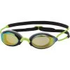 Zoggs Fusion Air Titanium Swimming Goggles - Mirror Gold Lenses - Black/Lime -Aqua Fit Shop zoggs fusion air titanium swimming goggles black lime mirror gold 2 1383707