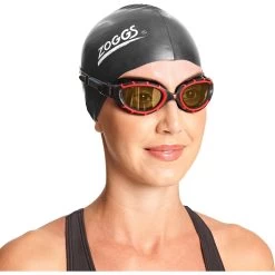 Zoggs Predator Flex Swimming Goggles - Polarized Ultra Copper Lenses - Regular Fit - Red/Black -Aqua Fit Shop zoggs predator flex swimming goggles polarized ultra copper lenses regular fit red black 7 1385564