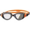 Zoggs Predator Flex Swimming Goggles - Reactor Lenses - Small Fit - Grey/Orange