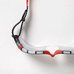 Zoggs Predator Flex Titanium Swimming Goggles - Mirror Lenses - Small Fit - Black/Red -Aqua Fit Shop zoggs predator flex titanium swimming goggles mirror lenses regular fit black red 6 1386161